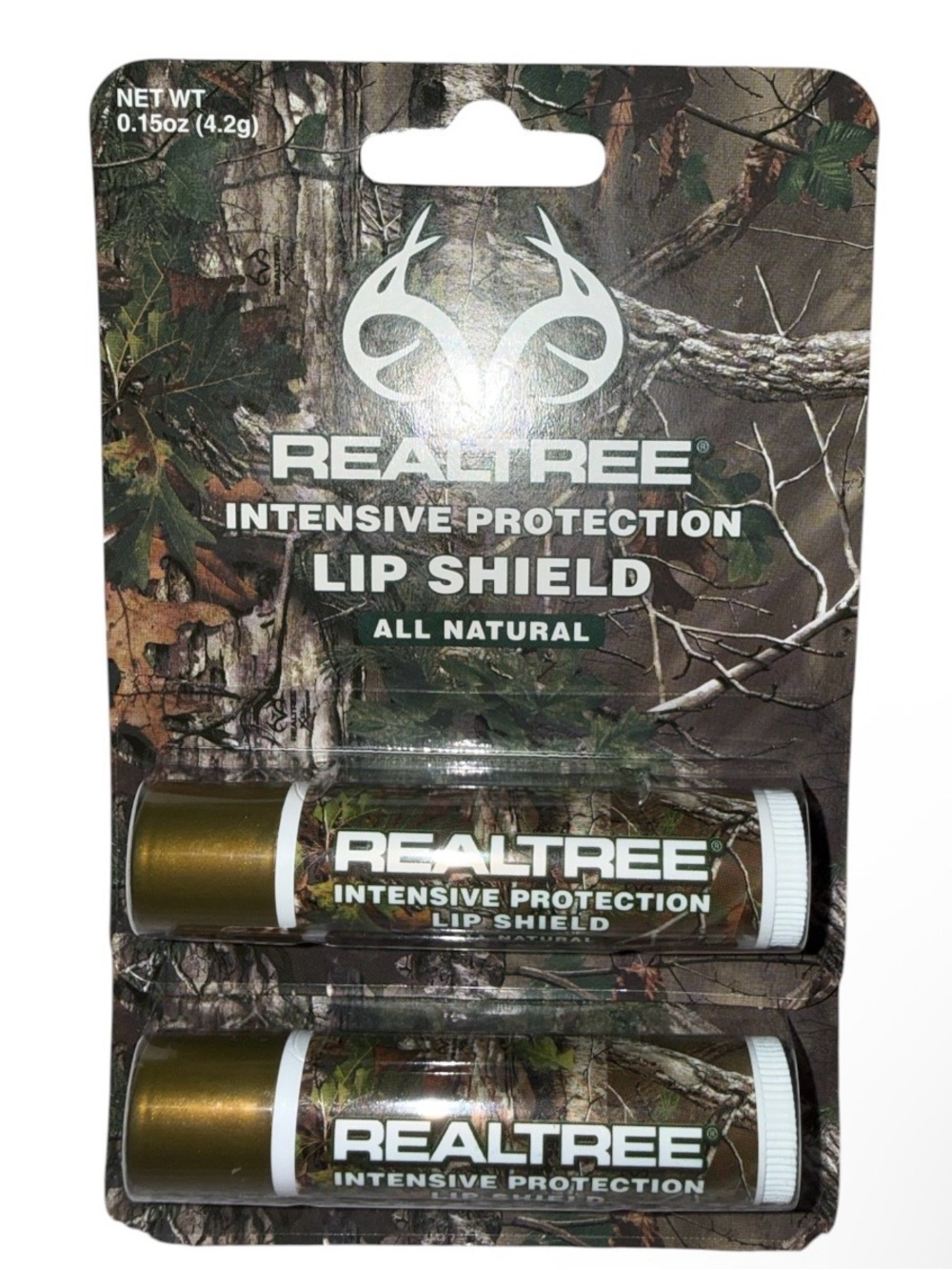 Realtree Intensive Protection Lip Shield All Natural x2